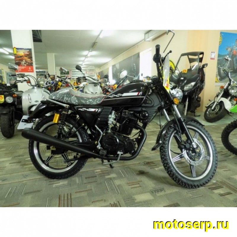 Купить  ====Мотоцикл ММ VENTURE (кафе рейсер) 200cc, CBB200, (с ПТС) с баланс. валом, 4так; 2.75-18" / 100/90-18", диодная светотехника (шт) купить с доставкой по Москве и России, цена, технические характеристики, комплектация фото  - motoserp.ru