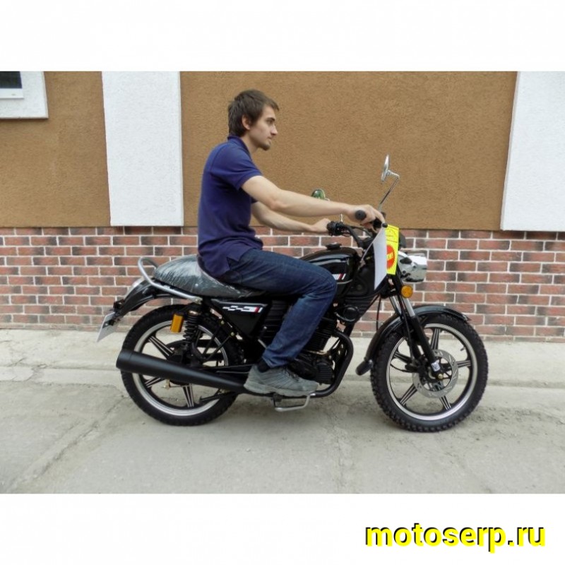 Купить  ====Мотоцикл ММ VENTURE (кафе рейсер) 200cc, CBB200, (с ПТС) с баланс. валом, 4так; 2.75-18" / 100/90-18", диодная светотехника (шт) купить с доставкой по Москве и России, цена, технические характеристики, комплектация фото  - motoserp.ru