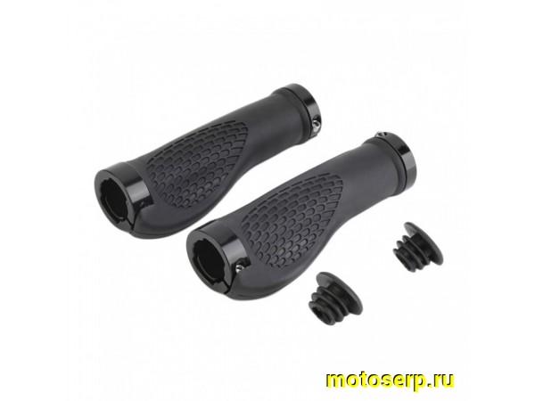 Купить  Грипсы (ручки, резинки) на руль 130 мм анатомические металл кольцо черные Вело (пар)  (MT D-1388 (ML 6066 купить с доставкой по Москве и России, цена, технические характеристики, комплектация фото  - motoserp.ru