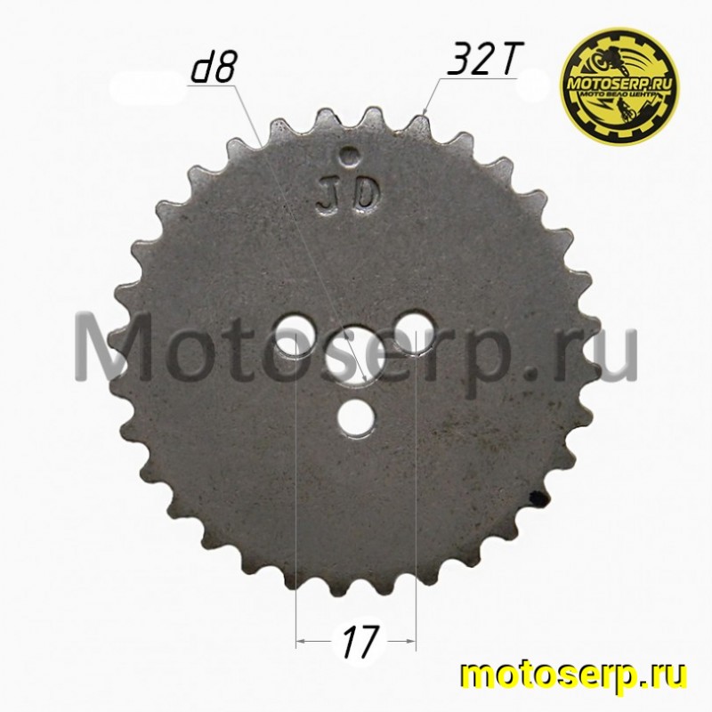 Купить  Шестерня (звездочка) ГРМ распредвала 156FMJ ,YX140, YX160 (32Т)  (P040051) CN (шт) (Мир 38478 (Мир 37354 (TATA 702000012 купить с доставкой по Москве и России, цена, технические характеристики, комплектация фото  - motoserp.ru