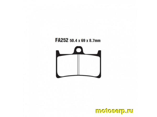 Купить  Колодки тормозные VD 248JL EBC FA252  21-01296 (пар) (JP  купить с доставкой по Москве и России, цена, технические характеристики, комплектация фото  - motoserp.ru