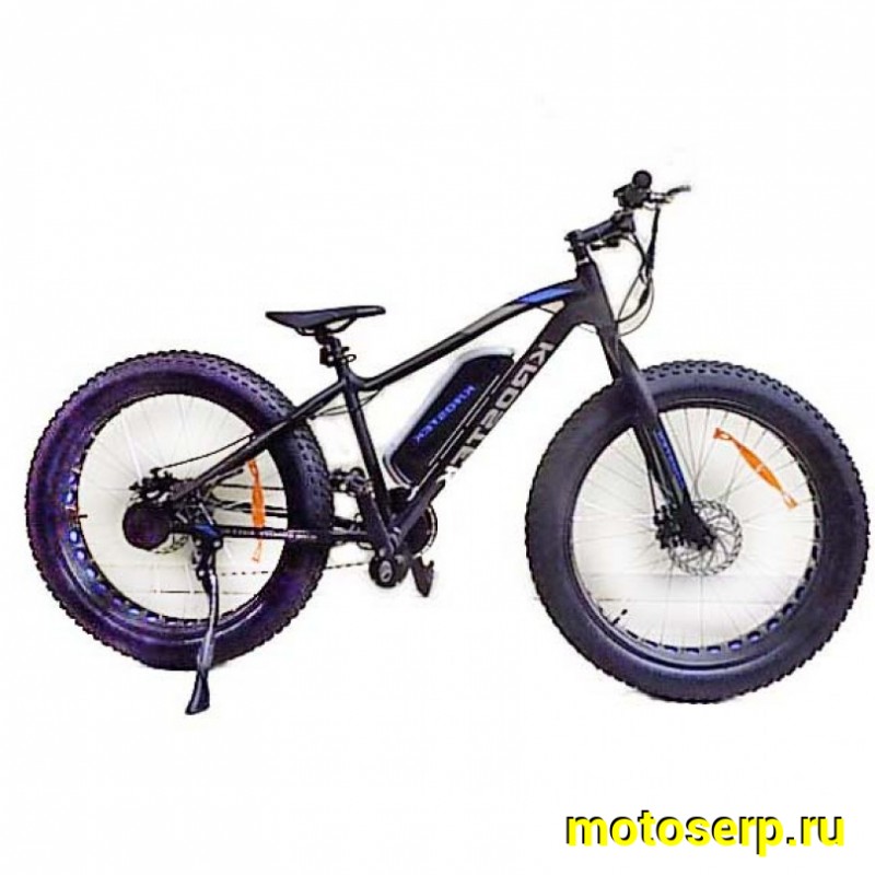 Купить  ====Электровелосипед 26" ECO FAT01 KROSTEK  350 Вт, 8 ск, 28 кг  Рама ALL, Li-ion батарея, адаптер 220В (шт) купить с доставкой по Москве и России, цена, технические характеристики, комплектация фото  - motoserp.ru