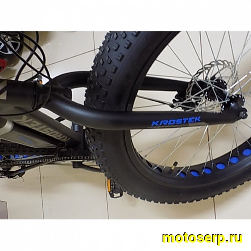 Купить  ====Электровелосипед 26" ECO FAT01 KROSTEK  350 Вт, 8 ск, 28 кг  Рама ALL, Li-ion батарея, адаптер 220В (шт) купить с доставкой по Москве и России, цена, технические характеристики, комплектация фото  - motoserp.ru