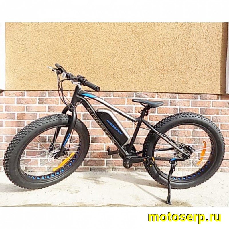 Купить  ====Электровелосипед 26" ECO FAT01 KROSTEK  350 Вт, 8 ск, 28 кг  Рама ALL, Li-ion батарея, адаптер 220В (шт) купить с доставкой по Москве и России, цена, технические характеристики, комплектация фото  - motoserp.ru