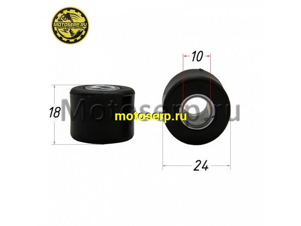 Купить  Сайлентблок (D-24mm, d-10mm, L-18mm) цветные в амортизатор (шт) (ANKON 011561 (ANKON 012492 (ANKON 012451 (ANKON 012491 (ANKON 012441 купить с доставкой по Москве и России, цена, технические характеристики, комплектация фото  - motoserp.ru