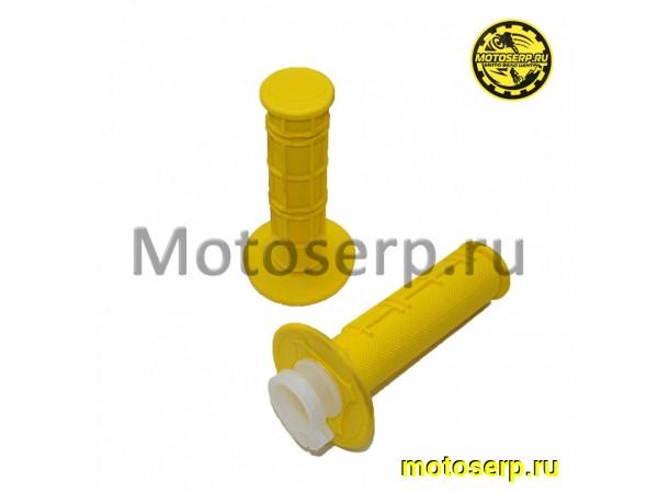 Купить  Ручки руля (грипсы) Кросс мягкие GEL желтые (пара) (ML 11796 купить с доставкой по Москве и России, цена, технические характеристики, комплектация фото  - motoserp.ru