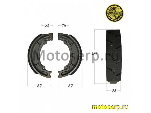Купить  Колодки тормозные барабан d=125mm h=28mm  Yamaha YBR125 (пар) (Мир 32593 (MT купить с доставкой по Москве и России, цена, технические характеристики, комплектация фото  - motoserp.ru