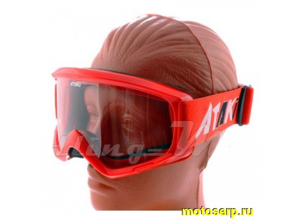 Купить  ====Очки мото Кросс ATAKI HB-319 красные глянцевые (шт) (0 купить с доставкой по Москве и России, цена, технические характеристики, комплектация фото  - motoserp.ru