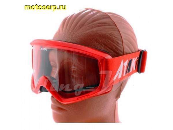 Купить  ====Очки мото Кросс ATAKI HB-319 красные глянцевые (шт) (0 купить с доставкой по Москве и России, цена, технические характеристики, комплектация фото  - motoserp.ru