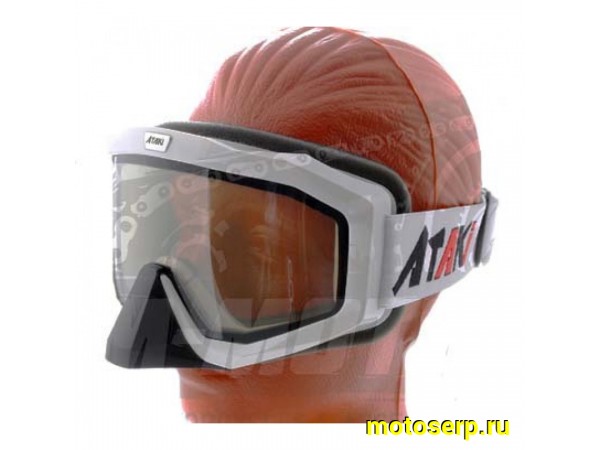 Купить  ====Очки мото Кросс ATAKI HB-811 белые глянцевые (двойное стекло) зима/лето (шт) (0 купить с доставкой по Москве и России, цена, технические характеристики, комплектация фото  - motoserp.ru