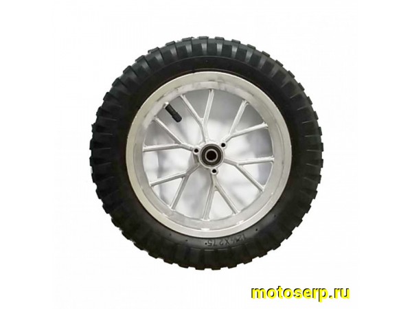Купить  ====Колесо 12" переднее (диск колеса) литое 1/2-2.75х12" в сборе с покрышкой для детского мотоцикла миникросс (шт) (Бел купить с доставкой по Москве и России, цена, технические характеристики, комплектация фото  - motoserp.ru