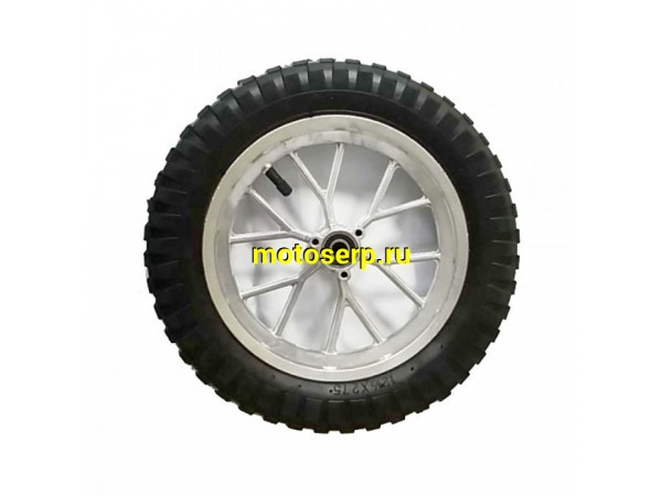 Купить  ====Колесо 12" переднее (диск колеса) литое 1/2-2.75х12" в сборе с покрышкой для детского мотоцикла миникросс (шт) (Бел купить с доставкой по Москве и России, цена, технические характеристики, комплектация фото  - motoserp.ru