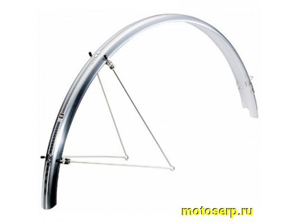 Купить  Крылья металлические 26" серые Вело (пар) (Дан купить с доставкой по Москве и России, цена, технические характеристики, комплектация фото  - motoserp.ru