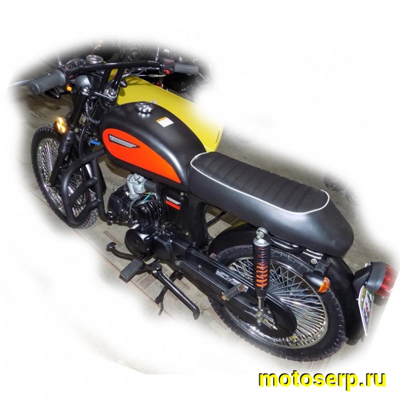 Купить  ====Мопед MM VEGA-50 (Вега 50) 50сс 4Т, Каферейсер, реплика ХОНДА БЕНЛИ 50, колеса 17", 72 спиц на колесе. Бар/Бар (зал) (шт) 01100 (MM купить с доставкой по Москве и России, цена, технические характеристики, комплектация фото  - motoserp.ru