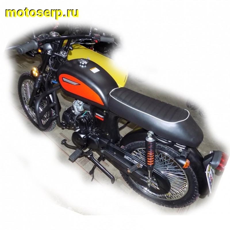 Купить  ====Мопед MM VEGA-50 (Вега 50) 50сс 4Т, Каферейсер, реплика ХОНДА БЕНЛИ 50, колеса 17", 72 спиц на колесе. Бар/Бар (зал) (шт) 01100 (MM купить с доставкой по Москве и России, цена, технические характеристики, комплектация фото  - motoserp.ru