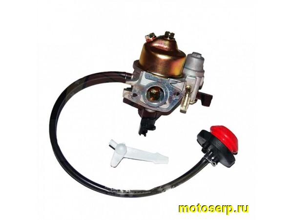 Купить  ====Карбюратор Мотоблок к двигателю 168F (196сс) (мотоблок, снегоуборщик и др) с подкачкой  в сборе с бензокраном (шт) (0 купить с доставкой по Москве и России, цена, технические характеристики, комплектация фото  - motoserp.ru