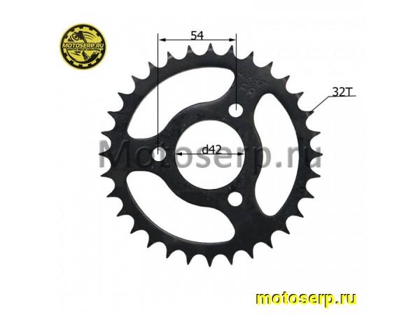 Купить  Звезда ведомая голая (венец) (428-32) (428-32T D-42mm, 3x54mm) Stels ATV 110 D (шт) (0 купить с доставкой по Москве и России, цена, технические характеристики, комплектация фото  - motoserp.ru