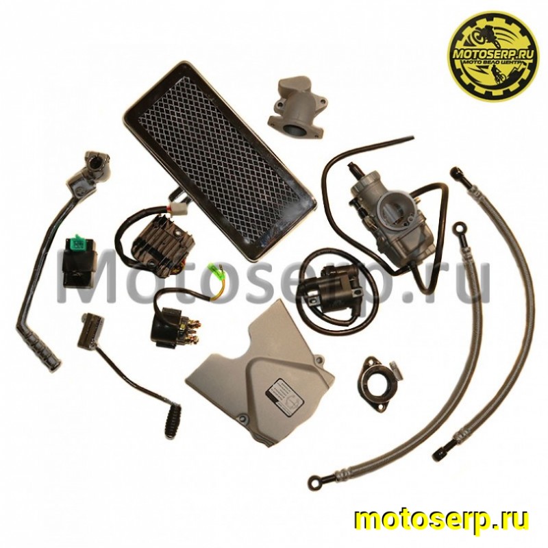 Купить  Двигатель  в сб. 190cc CAB 1P62YML-2 (ZS) (W190), 4Т, мех 4, ниж эл/старт, пуск на люб пер. подходит на любой пит, с радиатором, Б/Н (шт) (ML 8466 купить с доставкой по Москве и России, цена, технические характеристики, комплектация фото  - motoserp.ru