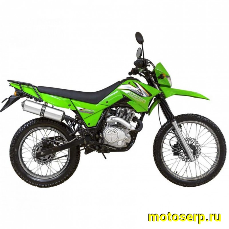 Купить  ====Эндуро Мотоцикл LIFAN LF200GY-3B (Off road tire) (ПТС), 21/18, 200cc,4Т, 5 перед., возд.охл., зелен. (шт) (Lifan (MM 39014 купить с доставкой по Москве и России, цена, технические характеристики, комплектация фото  - motoserp.ru