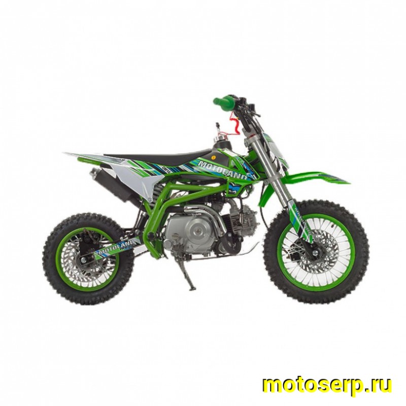 Купить  ====Питбайк Motoland КРОСС CRF 10 (спортинв), 70сс, 4Т,зеленый .возд.охл.,АВТОМАТ, эл-стартер, диск/диск ,12"/10" (шт) (ML 9540  купить с доставкой по Москве и России, цена, технические характеристики, комплектация фото  - motoserp.ru
