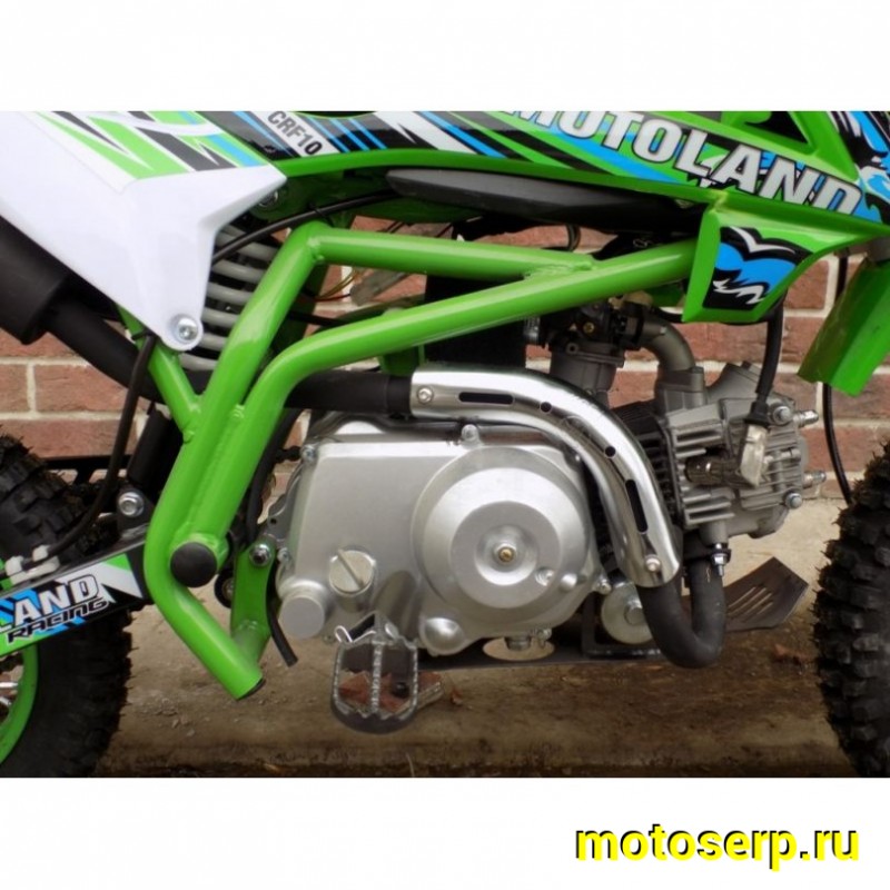 Купить  ====Питбайк Motoland КРОСС CRF 10 (спортинв), 70сс, 4Т,зеленый .возд.охл.,АВТОМАТ, эл-стартер, диск/диск ,12"/10" (шт) (ML 9540  купить с доставкой по Москве и России, цена, технические характеристики, комплектация фото  - motoserp.ru