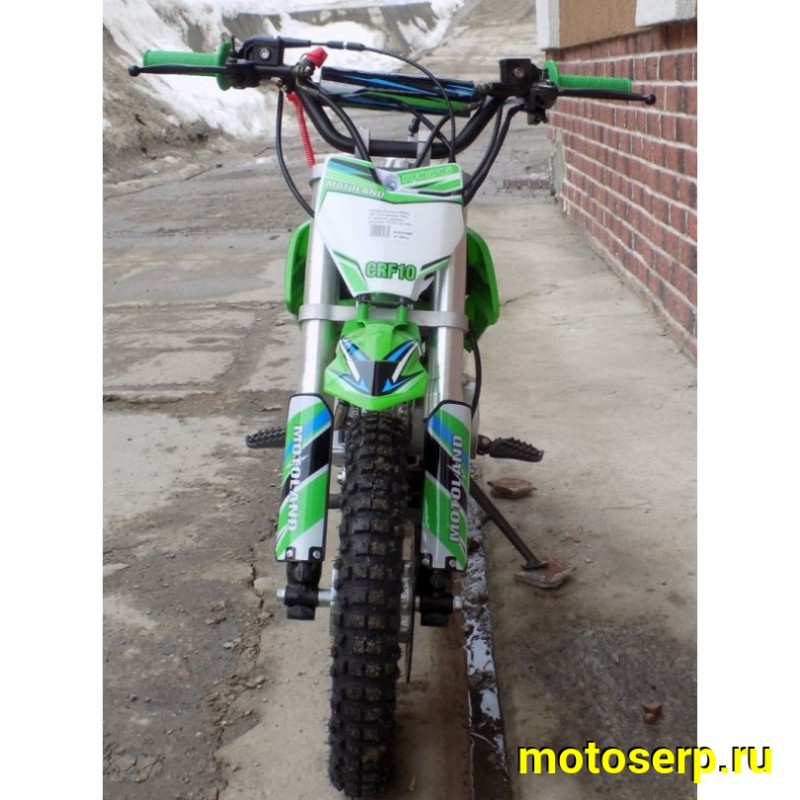 Купить  ====Питбайк Motoland КРОСС CRF 10 (спортинв), 70сс, 4Т,зеленый .возд.охл.,АВТОМАТ, эл-стартер, диск/диск ,12"/10" (шт) (ML 9540  купить с доставкой по Москве и России, цена, технические характеристики, комплектация фото  - motoserp.ru