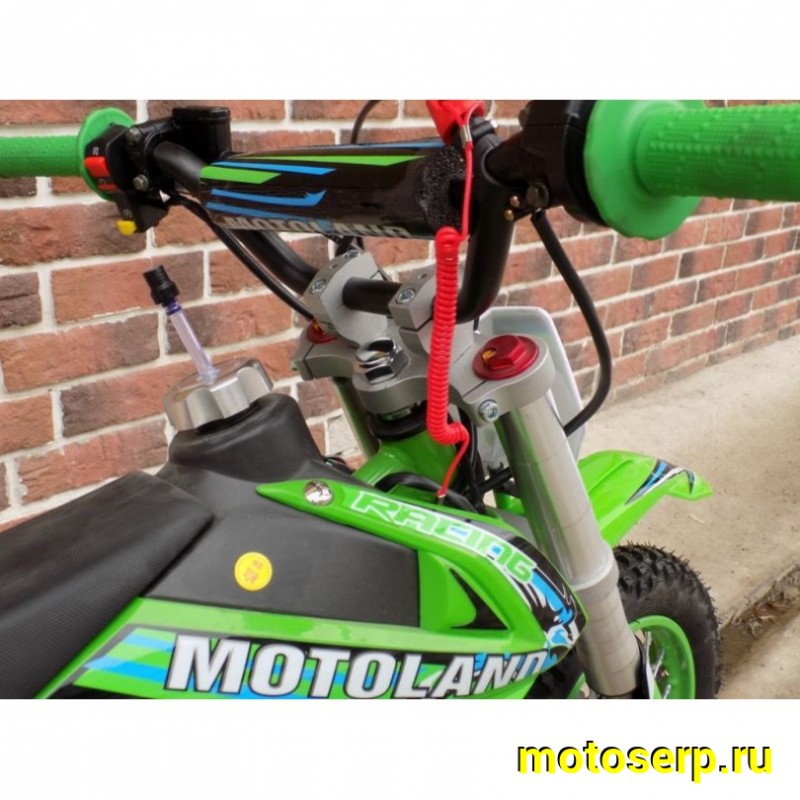Купить  ====Питбайк Motoland КРОСС CRF 10 (спортинв), 70сс, 4Т,зеленый .возд.охл.,АВТОМАТ, эл-стартер, диск/диск ,12"/10" (шт) (ML 9540  купить с доставкой по Москве и России, цена, технические характеристики, комплектация фото  - motoserp.ru