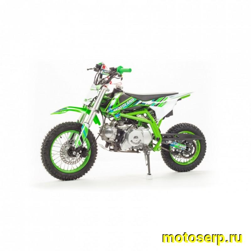 Купить  ====Питбайк Motoland КРОСС CRF 10 (спортинв), 70сс, 4Т,зеленый .возд.охл.,АВТОМАТ, эл-стартер, диск/диск ,12"/10" (шт) (ML 9540  купить с доставкой по Москве и России, цена, технические характеристики, комплектация фото  - motoserp.ru