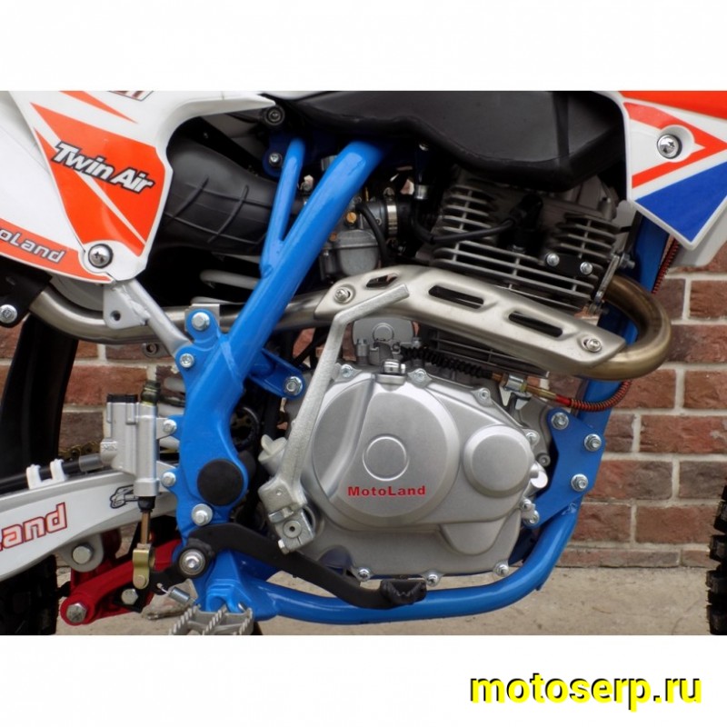 Купить  Мотоцикл Кросс/Эндуро Motoland 250 CRF (спортинв), 21/18,  250сс, 172FMM, 4 такт.,5 перед.,диск. торм. синий (шт) (ML 19107 (0 купить с доставкой по Москве и России, цена, технические характеристики, комплектация фото  - motoserp.ru