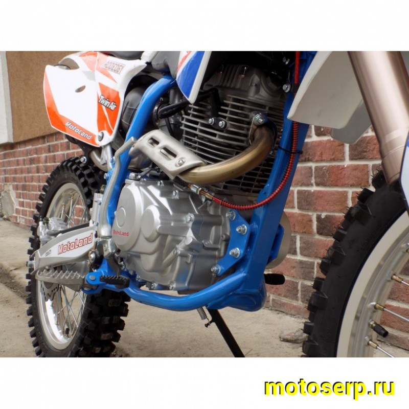 Купить  Мотоцикл Кросс/Эндуро Motoland 250 CRF (спортинв), 21/18,  250сс, 172FMM, 4 такт.,5 перед.,диск. торм. синий (шт) (ML 19107 (0 купить с доставкой по Москве и России, цена, технические характеристики, комплектация фото  - motoserp.ru