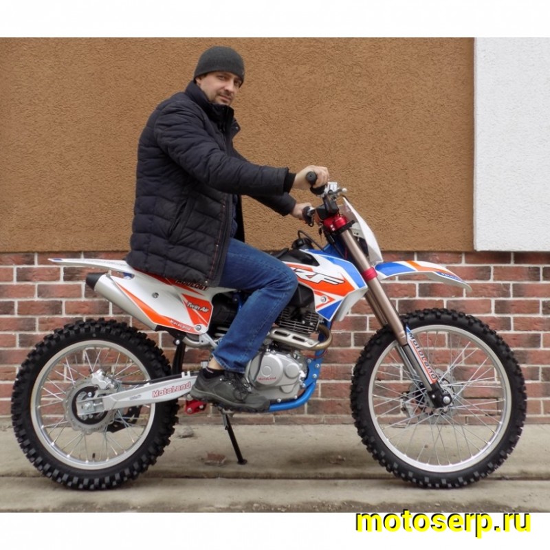 Купить  Мотоцикл Кросс/Эндуро Motoland 250 CRF (спортинв), 21/18,  250сс, 172FMM, 4 такт.,5 перед.,диск. торм. синий (шт) (ML 19107 (0 купить с доставкой по Москве и России, цена, технические характеристики, комплектация фото  - motoserp.ru