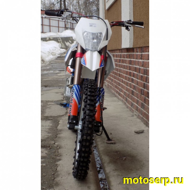 Купить  Мотоцикл Кросс/Эндуро Motoland 250 CRF (спортинв), 21/18,  250сс, 172FMM, 4 такт.,5 перед.,диск. торм. синий (шт) (ML 19107 (0 купить с доставкой по Москве и России, цена, технические характеристики, комплектация фото  - motoserp.ru