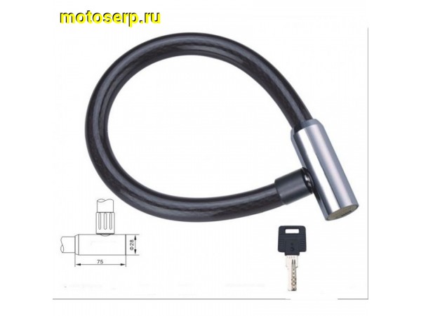 Купить  Замок (трос) противоугонный 20*1000/1500mm Vinca Sport Вело (шт)  (Бар VS 476 (1) купить с доставкой по Москве и России, цена, технические характеристики, комплектация фото  - motoserp.ru