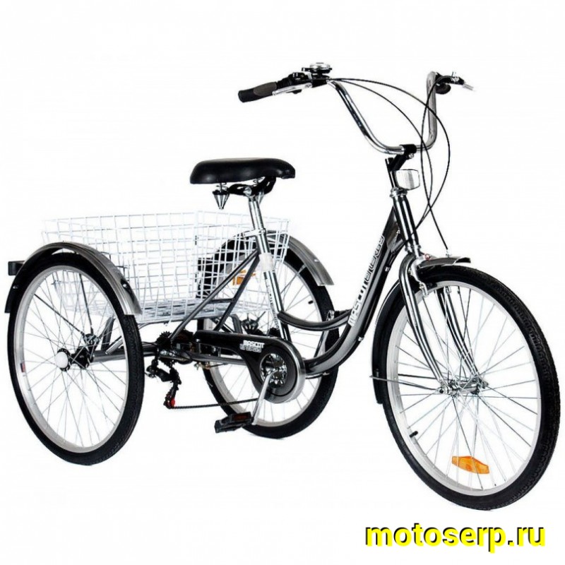 Купить  ====24" DELTA TRIKE (Дельта Трайк) велосипед грузовой 24"; 7ск; рама-сталь; тормоз-ножной/V-Brake (шт) (MM 38890  (0 купить с доставкой по Москве и России, цена, технические характеристики, комплектация фото  - motoserp.ru