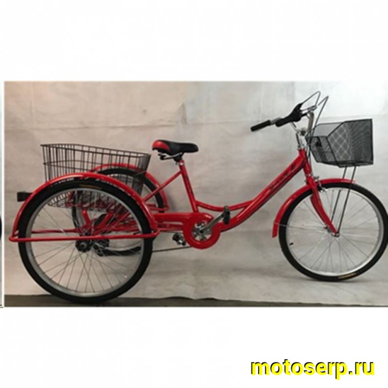 Купить  ====24" DELTA TRIKE (Дельта Трайк) велосипед грузовой 24"; 7ск; рама-сталь; тормоз-ножной/V-Brake (шт) (MM 38890  (0 купить с доставкой по Москве и России, цена, технические характеристики, комплектация фото  - motoserp.ru