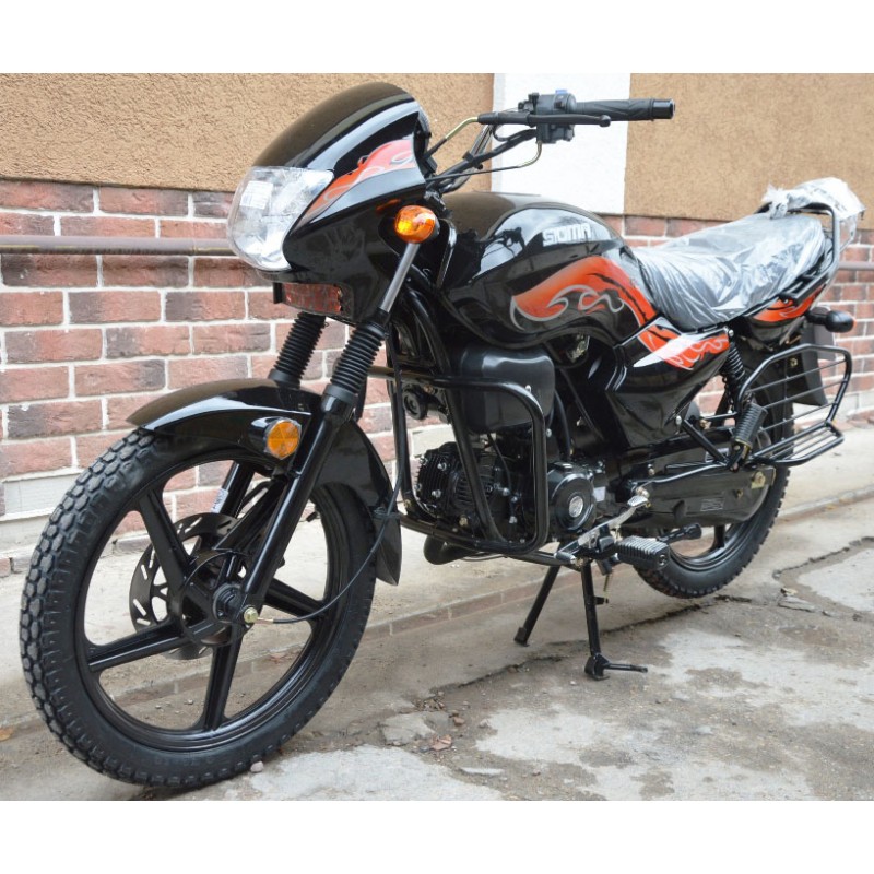 Купить  Мопед MM SIGMA SPORT 50 (VRX) (Сигма спорт)  50сс; колеса диск/барабан,  2.75-18" / 3.00-18", 4х КПП (шт) 01250 (MM купить с доставкой по Москве и России, цена, технические характеристики, комплектация фото  - motoserp.ru
