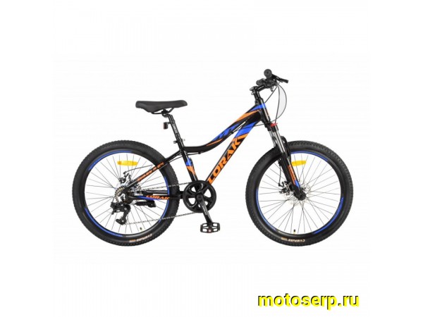 Купить  ====24" LORAK SHARK M-24 (Лорак Шарк М-24) 24"; 7ск; рама-алюминий; тормоз-Disk (шт) купить с доставкой по Москве и России, цена, технические характеристики, комплектация фото  - motoserp.ru