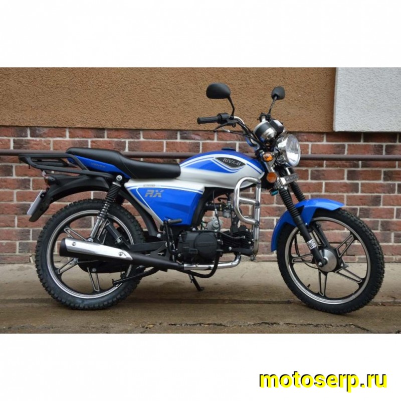 Купить  Мопед VMC RIVA-II RX 50 NEW увелич. мощность (Венто Рива эр икс 50) 4Т; 50cc;  колеса 17"литые; 4пер, эл. старт;  хром. тахом (шт) 0125 (Vento купить с доставкой по Москве и России, цена, технические характеристики, комплектация фото  - motoserp.ru