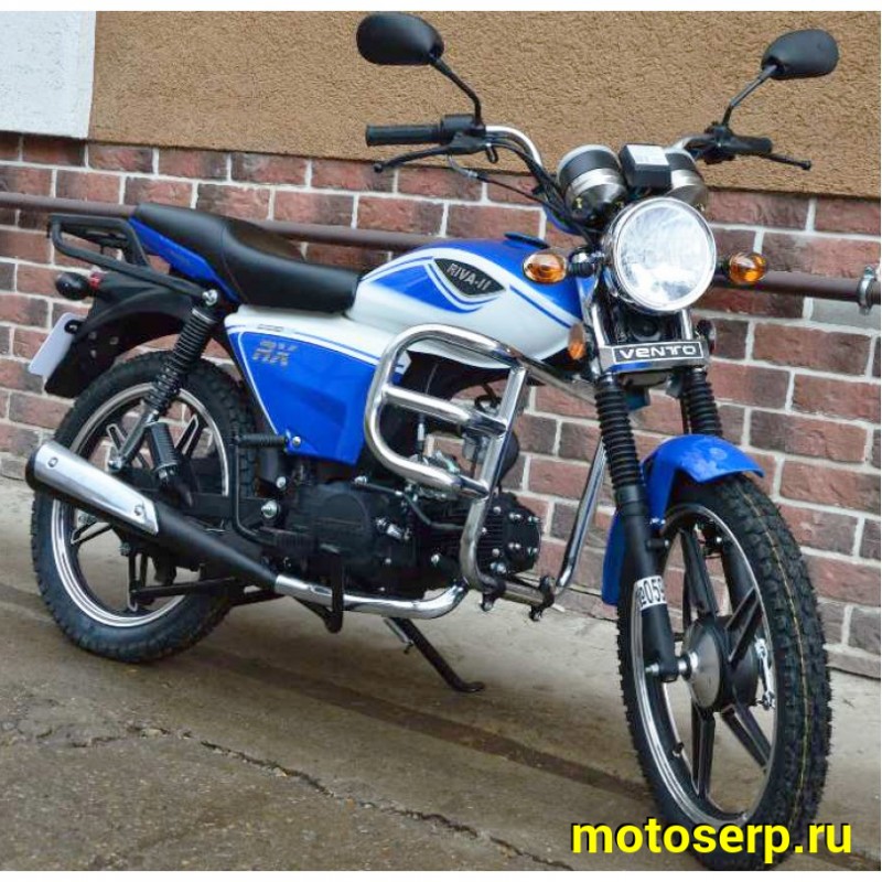 Купить  Мопед VMC RIVA-II RX 50 NEW увелич. мощность (Венто Рива эр икс 50) 4Т; 50cc;  колеса 17"литые; 4пер, эл. старт;  хром. тахом (шт) 0125 (Vento купить с доставкой по Москве и России, цена, технические характеристики, комплектация фото  - motoserp.ru