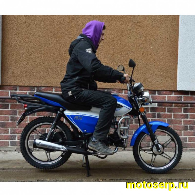Купить  Мопед VMC RIVA-II RX 50 NEW увелич. мощность (Венто Рива эр икс 50) 4Т; 50cc;  колеса 17"литые; 4пер, эл. старт;  хром. тахом (шт) 0125 (Vento купить с доставкой по Москве и России, цена, технические характеристики, комплектация фото  - motoserp.ru