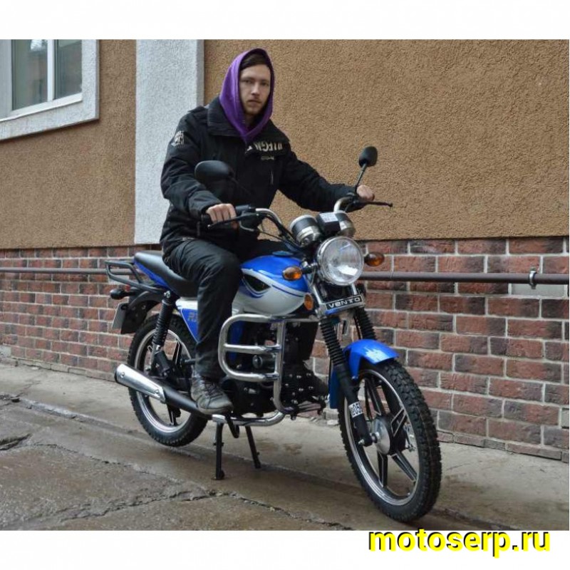 Купить  Мопед VMC RIVA-II RX 50 NEW увелич. мощность (Венто Рива эр икс 50) 4Т; 50cc;  колеса 17"литые; 4пер, эл. старт;  хром. тахом (шт) 0125 (Vento купить с доставкой по Москве и России, цена, технические характеристики, комплектация фото  - motoserp.ru