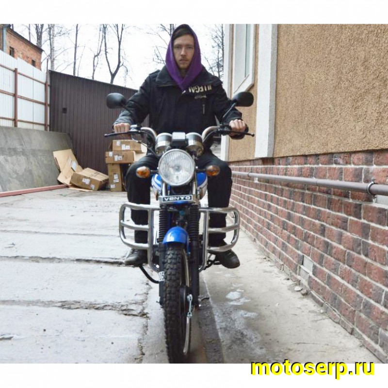 Купить  Мопед VMC RIVA-II RX 50 NEW увелич. мощность (Венто Рива эр икс 50) 4Т; 50cc;  колеса 17"литые; 4пер, эл. старт;  хром. тахом (шт) 0125 (Vento купить с доставкой по Москве и России, цена, технические характеристики, комплектация фото  - motoserp.ru