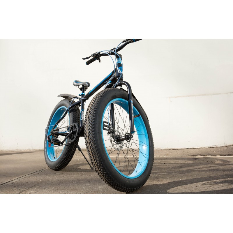 Купить  ====26" FAT TECH TEAM ATTACK (Тач Тим Аттак) 26"; 8ск; рама-алюминий; тормоз-Disk; вилка-стальная (шт) (Пан купить с доставкой по Москве и России, цена, технические характеристики, комплектация фото  - motoserp.ru