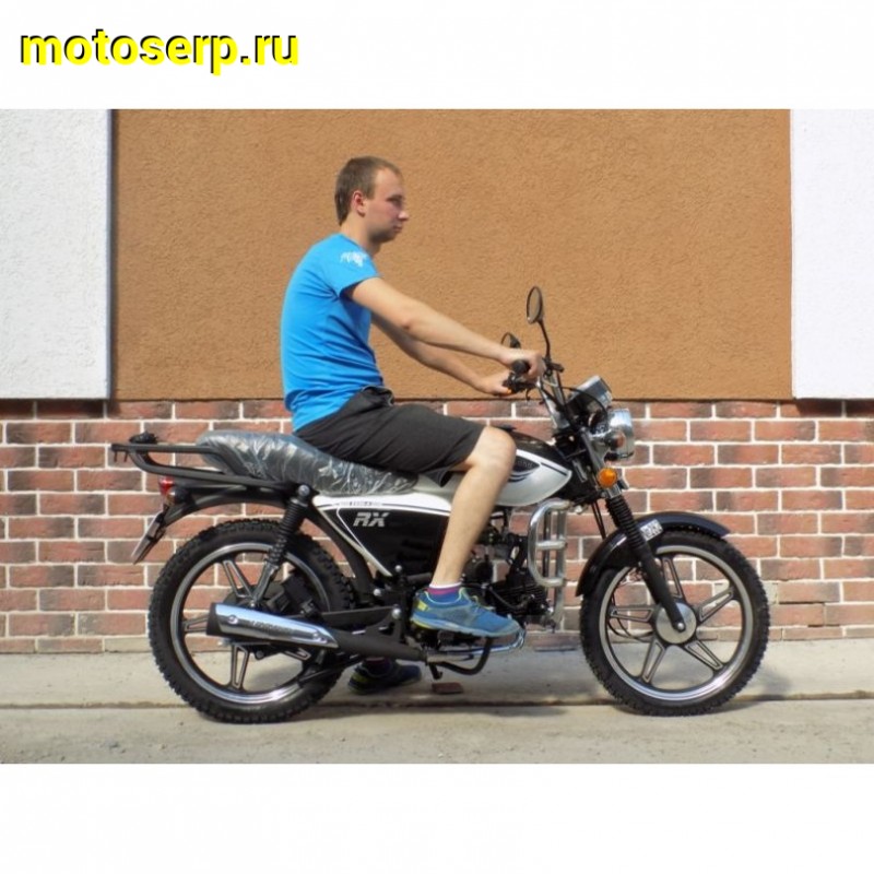 Купить  ====Мопед Motoland Альфа RX11 50/110 (+ЦПГ) зеленый (Альфа эр икс 50/110) 4Т; 50/110cc; колеса 17"литые; 4пер, эл. старт;  хром. тахом (шт) (ML 10013 купить с доставкой по Москве и России, цена, технические характеристики, комплектация фото  - motoserp.ru