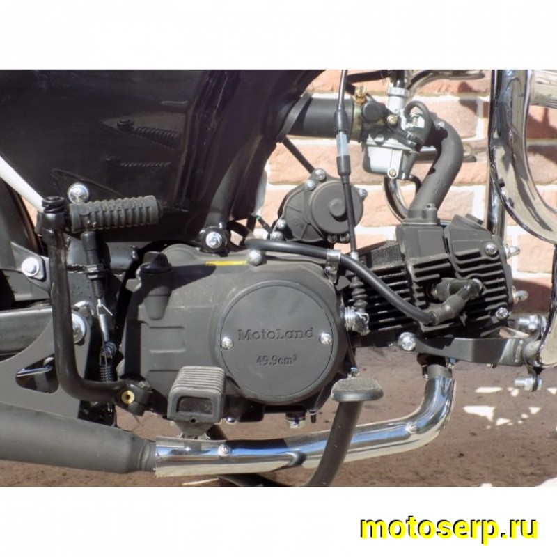 Купить  ====Мопед Motoland Альфа RX11 50/110 (+ЦПГ) зеленый (Альфа эр икс 50/110) 4Т; 50/110cc; колеса 17"литые; 4пер, эл. старт;  хром. тахом (шт) (ML 10013 купить с доставкой по Москве и России, цена, технические характеристики, комплектация фото  - motoserp.ru