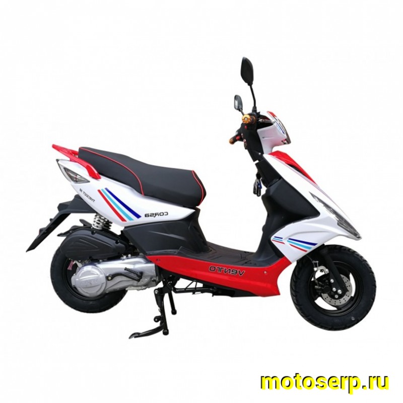 Купить  Скутер VMC CORSA (Венто Корса) 50 cc; 1,5 местный, 4Т, возд. охлажд., диск/барабан, кол. 10/10 (шт) 01500 (Vento купить с доставкой по Москве и России, цена, технические характеристики, комплектация фото  - motoserp.ru