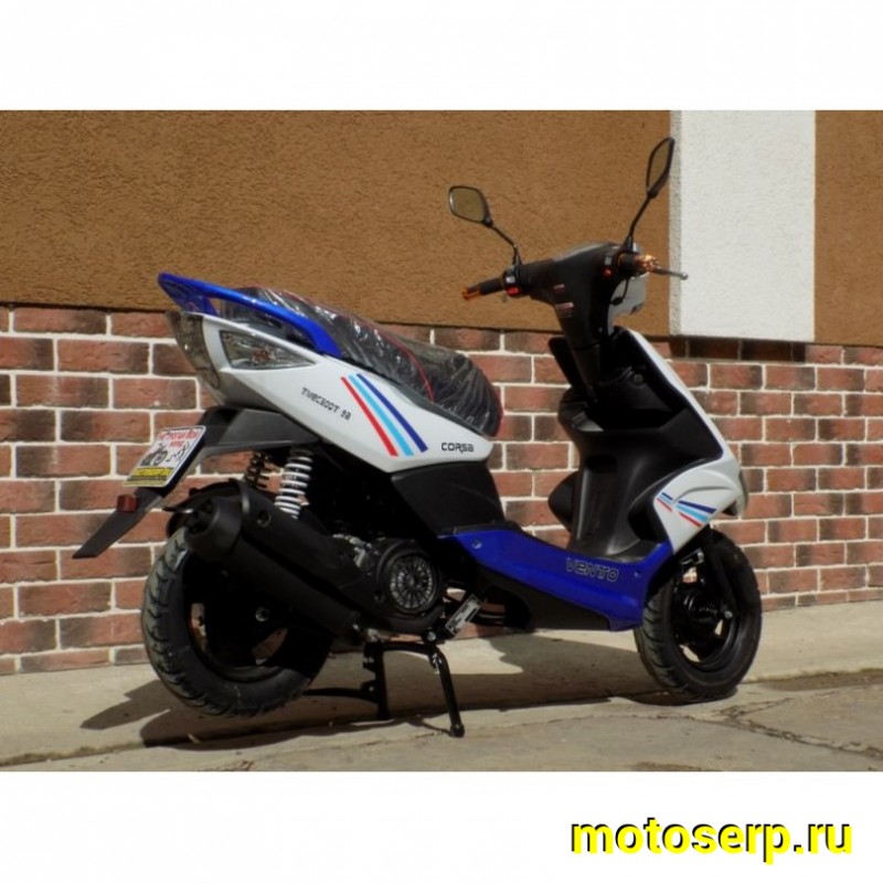Купить  Скутер VMC CORSA (Венто Корса) 50 cc; 1,5 местный, 4Т, возд. охлажд., диск/барабан, кол. 10/10 (шт) 01500 (Vento купить с доставкой по Москве и России, цена, технические характеристики, комплектация фото  - motoserp.ru