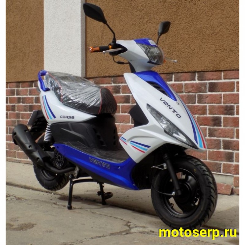 Купить  Скутер VMC CORSA (Венто Корса) 50 cc; 1,5 местный, 4Т, возд. охлажд., диск/барабан, кол. 10/10 (шт) 01500 (Vento купить с доставкой по Москве и России, цена, технические характеристики, комплектация фото  - motoserp.ru