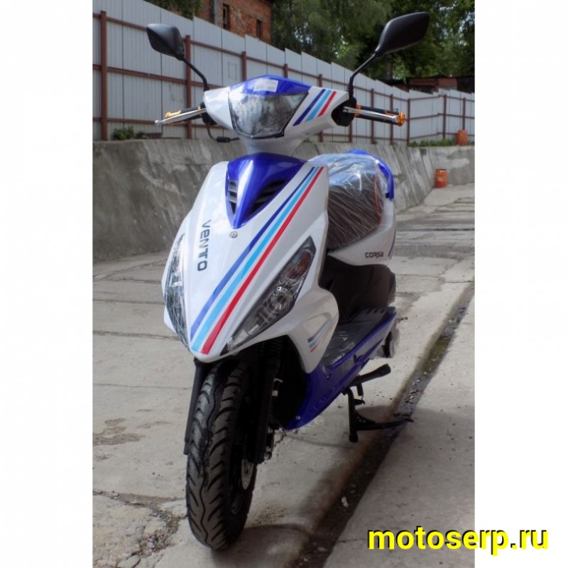 Купить  Скутер VMC CORSA (Венто Корса) 50 cc; 1,5 местный, 4Т, возд. охлажд., диск/барабан, кол. 10/10 (шт) 01500 (Vento купить с доставкой по Москве и России, цена, технические характеристики, комплектация фото  - motoserp.ru