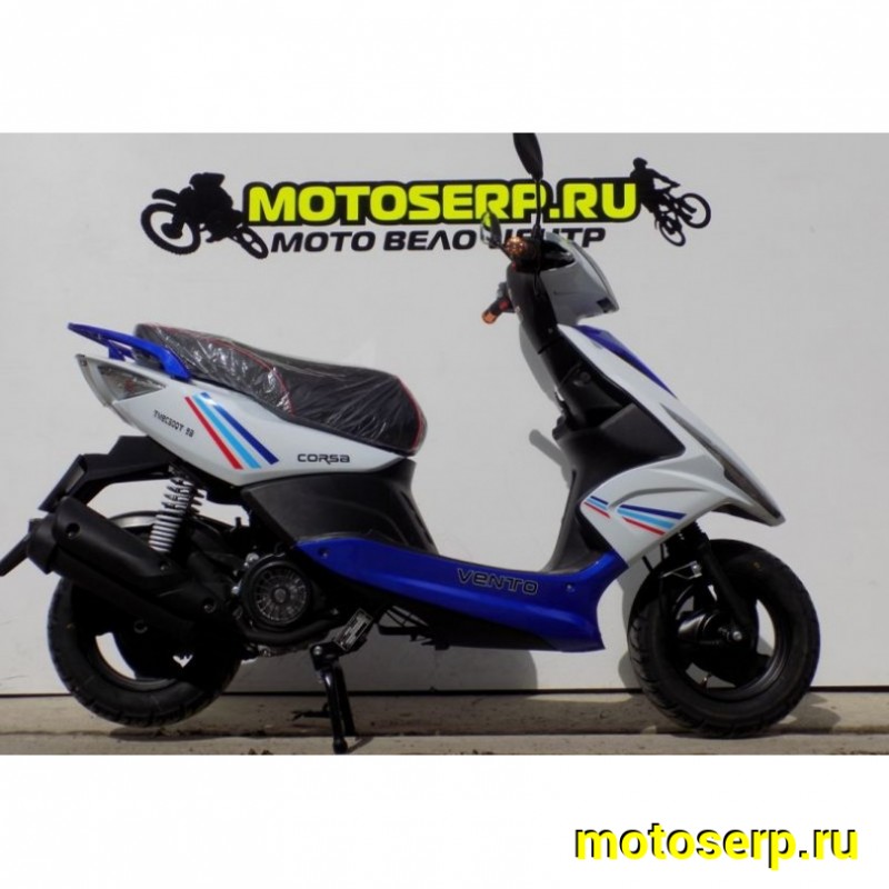 Купить  Скутер VMC CORSA (Венто Корса) 50 cc; 1,5 местный, 4Т, возд. охлажд., диск/барабан, кол. 10/10 (шт) 01500 (Vento купить с доставкой по Москве и России, цена, технические характеристики, комплектация фото  - motoserp.ru
